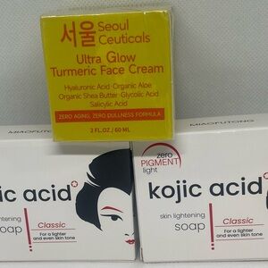 Ultra Glow Turmeric Face Cream - Yellow kojic soap